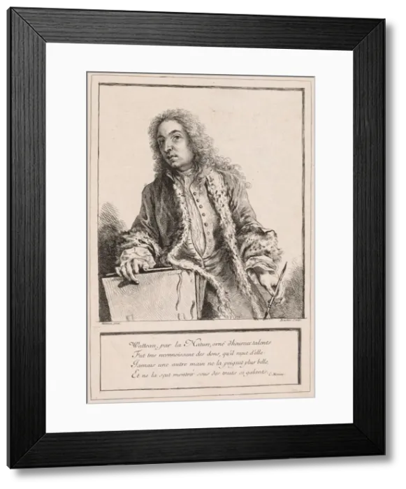 Framed Print : Antoine Watteau, c. 1727. Creator: Francois Boucher (French, 1703-1770) Framed Print : Antoine Watteau, c. 1727. Creator: Francois Boucher (French, 1703-1770)