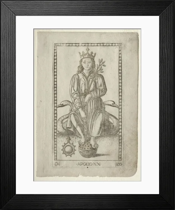 Framed Print : Apollo (from the Tarocchi, series D: Apollo and the Muses, #20), before 1467. Creator
