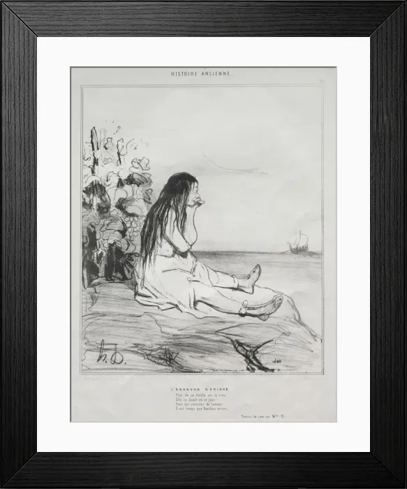 Framed Print : Ancient History, plate 24: The Abandonment of Ariadne, 4 September 1842 Framed Print : Ancient History, plate 24: The Abandonment of Ariadne, 4 September 1842