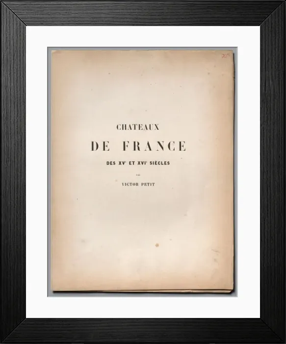 Framed Print : Architecture Pittoresque ou Monuments des xveme Framed Print : Architecture Pittoresque ou Monuments des xveme