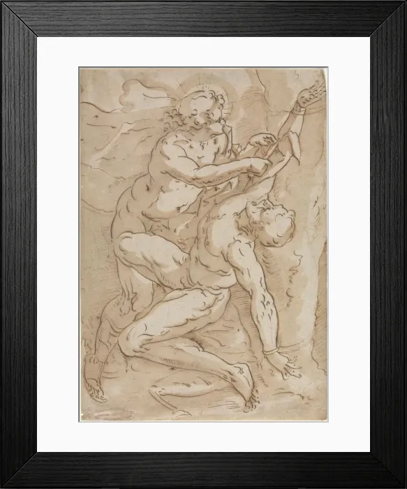 Framed Print : Apollo Flaying Marsyas, 16th century. Creator: Anonymous Framed Print : Apollo Flaying Marsyas, 16th century. Creator: Anonymous