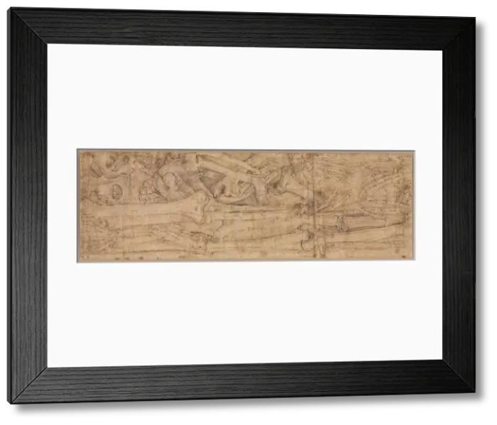 Framed Print : Arm Bones, early 1540s. Creator: Battista Franco (Italian, c. 1510-1561) Framed Print : Arm Bones, early 1540s. Creator: Battista Franco (Italian, c. 1510-1561)