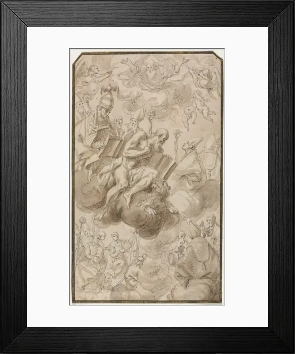 Framed Print : Ascension of Saint Jerome, 1600s. Creator: Karel Skreta (Czech, 1610-1674) Framed Print : Ascension of Saint Jerome, 1600s. Creator: Karel Skreta (Czech, 1610-1674)