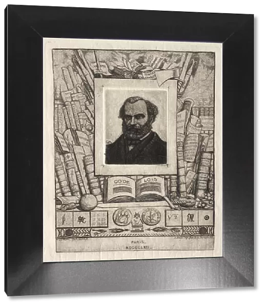 Armand Gueraud of Nantes, Printer and Man of Letters, 1862. Creator: Charles Meryon (French