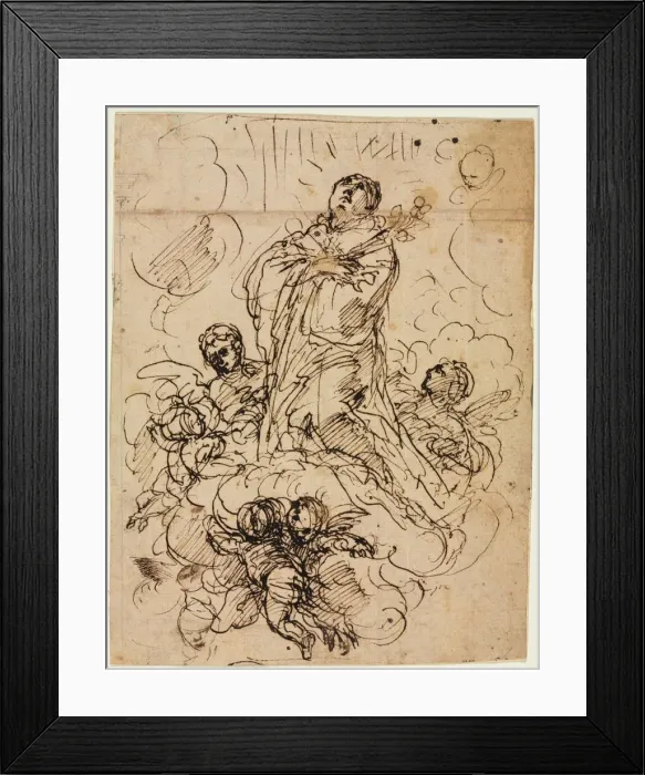 Framed Print : Apotheosis of a Saint, c. 1700?. Creator: Antonio Domenico Gabbiani (Italian, 1652-1726) Framed Print : Apotheosis of a Saint, c. 1700?. Creator: Antonio Domenico Gabbiani (Italian, 1652-1726)