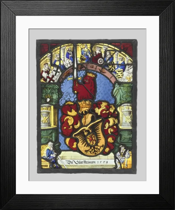 Framed Print : Arms of Ueberlingen, 1559. Creator: Unknown