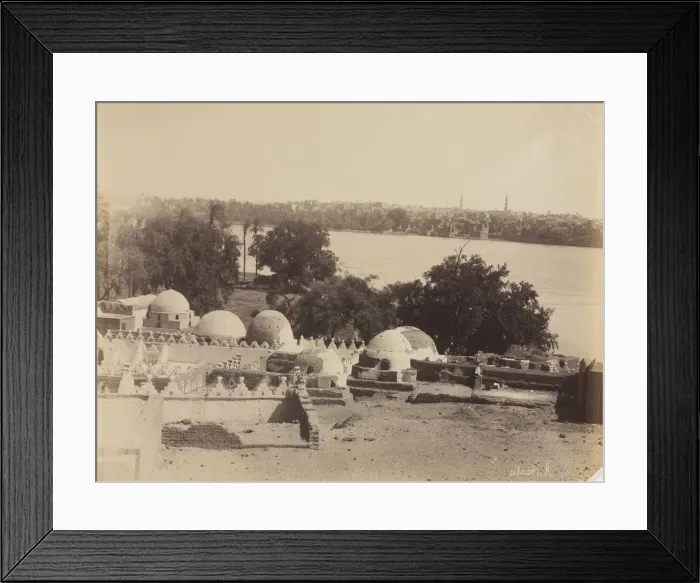 Framed Print : Asyut, View from the Mountain, c. 1870s -1880. Creator: Antonio Beato (British, c Framed Print : Asyut, View from the Mountain, c. 1870s -1880. Creator: Antonio Beato (British, c