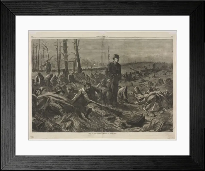Framed Print : Army of othe Potomac - Sleeping on Their Arms, 1864. Creator: Winslow Homer (American, 1836-1910) Framed Print : Army of othe Potomac - Sleeping on Their Arms, 1864. Creator: Winslow Homer (American, 1836-1910)