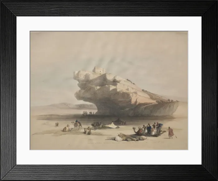 Framed Print : Approach to Petra, an Ancient Watch Tower Commanding the Valley of El Chor, 1839. Creator Framed Print : Approach to Petra, an Ancient Watch Tower Commanding the Valley of El Chor, 1839. Creator