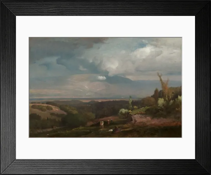 Framed Print : Approaching Storm from the Alban Hills, 1871. Creator: George Inness (American, 1825-1894) Framed Print : Approaching Storm from the Alban Hills, 1871. Creator: George Inness (American, 1825-1894)