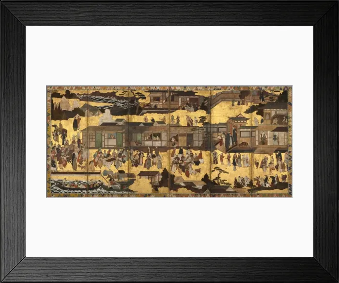 Framed Print : Arrival of the Southern Barbarians, c. 1600. Creator: Unknown Framed Print : Arrival of the Southern Barbarians, c. 1600. Creator: Unknown