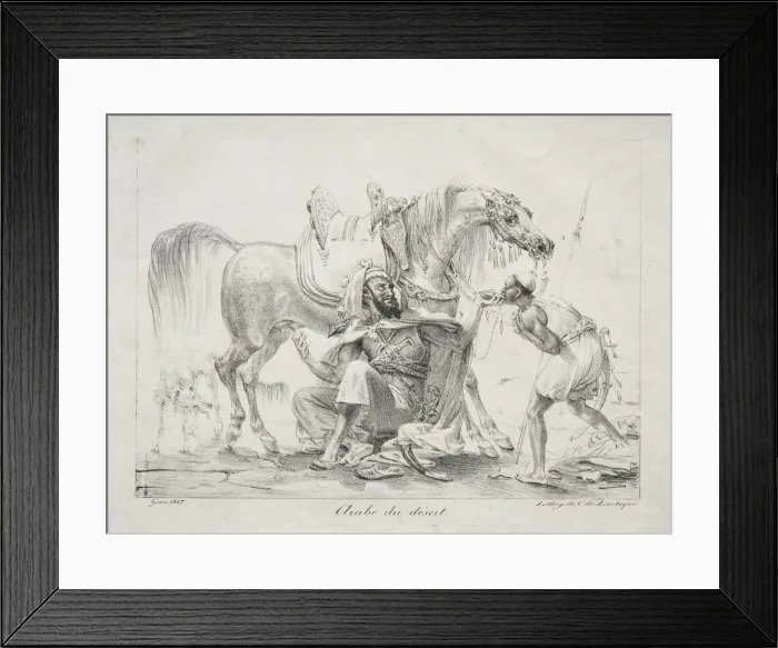 Framed Print : Arab of the Desert, 1817. Creator: Antoine-Jean Gros (French, 1771-1835) Framed Print : Arab of the Desert, 1817. Creator: Antoine-Jean Gros (French, 1771-1835)