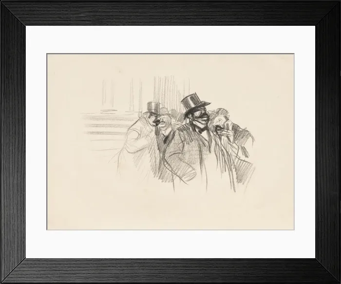 Framed Print : At the Stock Exchange, c. 1900. Creator: Jean Louis Forain (French, 1852-1931) Framed Print : At the Stock Exchange, c. 1900. Creator: Jean Louis Forain (French, 1852-1931)