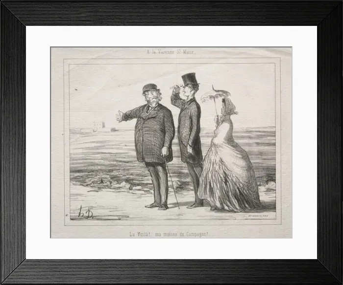 Framed Print : At Varenne-Saint-Maur: Behold! Here it is, my house in the country!, 1862. Creator Framed Print : At Varenne-Saint-Maur: Behold! Here it is, my house in the country!, 1862. Creator