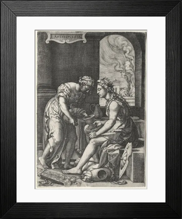 Framed Print : Artemisia, c. 1539. Creator: Georg Pencz (German, c. 1500-1550) Framed Print : Artemisia, c. 1539. Creator: Georg Pencz (German, c. 1500-1550)