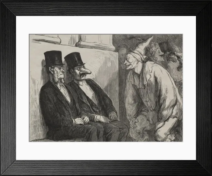 Framed Print : Au bal de lopera: tu tamuse trop. Creator: Honore Daumier (French, 1808-1879) Framed Print : Au bal de lopera: tu tamuse trop. Creator: Honore Daumier (French, 1808-1879)