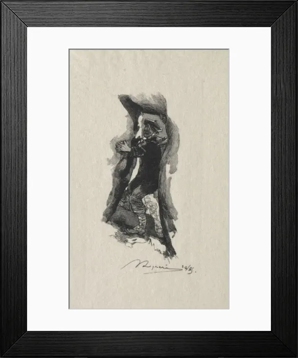 Framed Print : Au defile de Sept-Cavernes. Creator: Auguste Louis Lepere (French, 1849-1918) Framed Print : Au defile de Sept-Cavernes. Creator: Auguste Louis Lepere (French, 1849-1918)