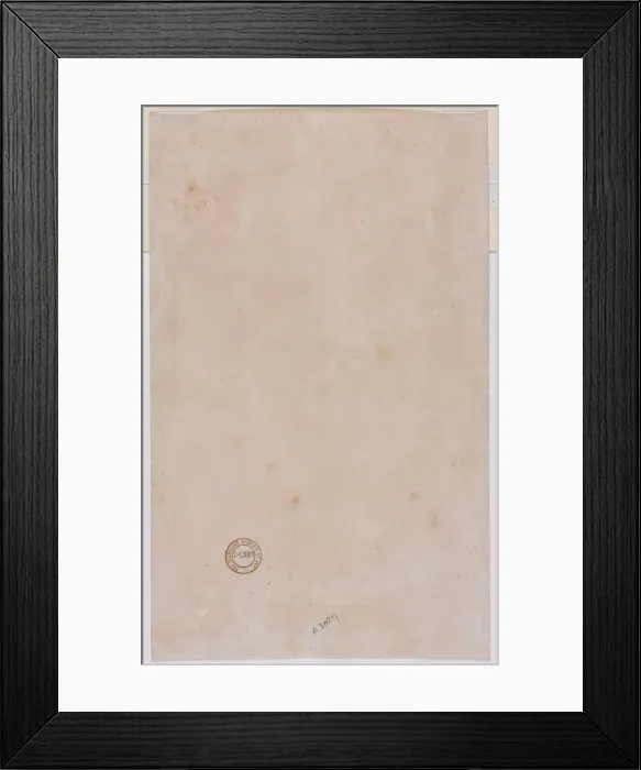 Framed Print : Architectural Plan (verso), mid 1500s. Creator: Luzio Romano (Italian, active 1528-75) Framed Print : Architectural Plan (verso), mid 1500s. Creator: Luzio Romano (Italian, active 1528-75)