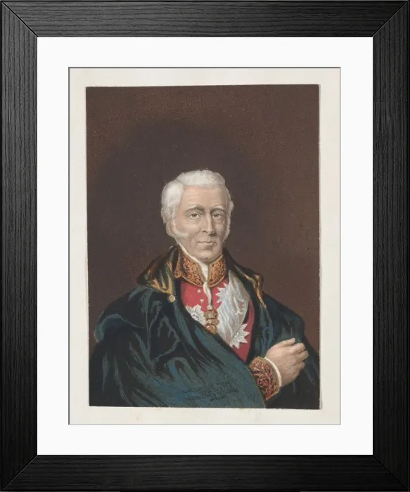 Framed Print : Arthur Wellesley, Duke of Wellington, 1854. Creator: George Baxter (British, 1804-1867) Framed Print : Arthur Wellesley, Duke of Wellington, 1854. Creator: George Baxter (British, 1804-1867)