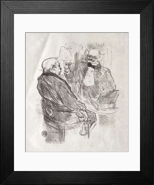 Framed Print : Au pied du Sinai: Georges Clemenceau et LOculiste Mayer, 1898 Framed Print : Au pied du Sinai: Georges Clemenceau et LOculiste Mayer, 1898