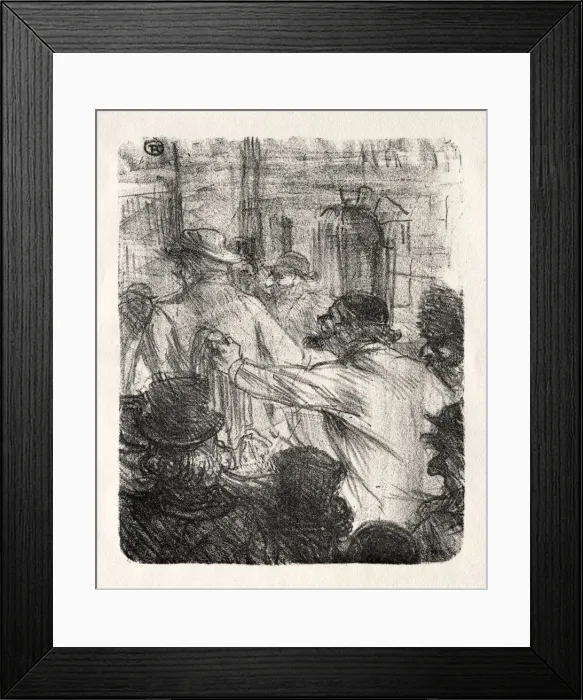 Framed Print : Au pied du Sinai: La Halle aux Draps, Cracovie, 1898. Creator: Henri de Toulouse-Lautrec Framed Print : Au pied du Sinai: La Halle aux Draps, Cracovie, 1898. Creator: Henri de Toulouse-Lautrec