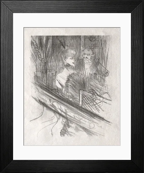 Framed Print : Au pied du Sinai: Le Baron Moise, 1898. Creator: Henri de Toulouse-Lautrec (French Framed Print : Au pied du Sinai: Le Baron Moise, 1898. Creator: Henri de Toulouse-Lautrec (French