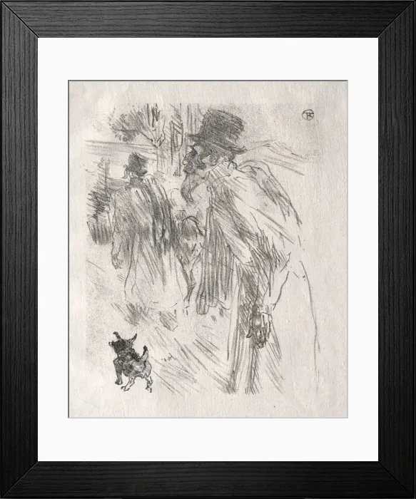 Framed Print : Au pied du Sinai: Les Juifs Polonais, Carlsbad, 1898. Creator: Henri de Toulouse-Lautrec Framed Print : Au pied du Sinai: Les Juifs Polonais, Carlsbad, 1898. Creator: Henri de Toulouse-Lautrec