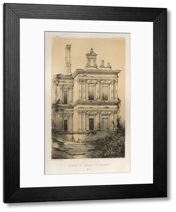Framed Print : Pl. 19, Restes Du Chateau De Chaumot (Yonne), 1860. Creator: Victor Petit (French, 1817-1874) Framed Print : Pl. 19, Restes Du Chateau De Chaumot (Yonne), 1860. Creator: Victor Petit (French, 1817-1874)