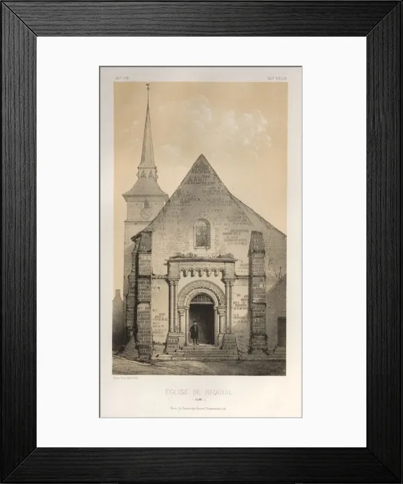 Framed Print : Pl. 58, Eglise De Requeil (Sarthe), 1860. Creator: Victor Petit (French, 1817-1874) Framed Print : Pl. 58, Eglise De Requeil (Sarthe), 1860. Creator: Victor Petit (French, 1817-1874)