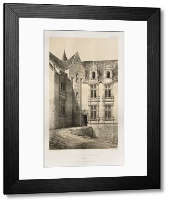 Framed Print : Pl. 92, Chateau de Bernesq (Calvados), 1860. Creator: Victor Petit (French, 1817-1874) Framed Print : Pl. 92, Chateau de Bernesq (Calvados), 1860. Creator: Victor Petit (French, 1817-1874)
