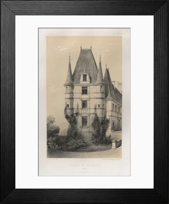 Framed Print : Pl. 31, Chateau De Marchais (Aisne), 1860. Creator: Victor Petit (French, 1817-1874) Framed Print : Pl. 31, Chateau De Marchais (Aisne), 1860. Creator: Victor Petit (French, 1817-1874)