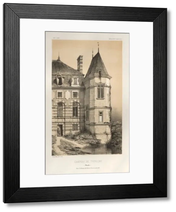Framed Print : Pl. 20, Chateau De Thorigny (Manche), published 1860. Creator: Victor Petit (French, 1817-1874) Framed Print : Pl. 20, Chateau De Thorigny (Manche), published 1860. Creator: Victor Petit (French, 1817-1874)