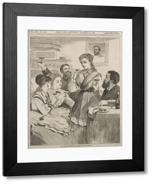 Framed Print : Our Next President, 1868. Creator: Winslow Homer (American, 1836-1910) Framed Print : Our Next President, 1868. Creator: Winslow Homer (American, 1836-1910)