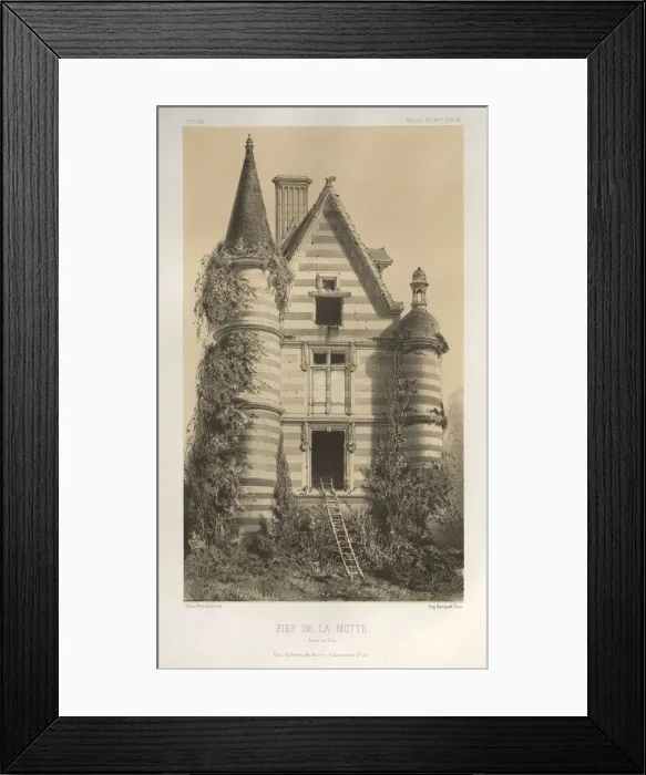 Framed Print : Pl. 72, Fief De La Motte (Saone et Loire), 1860. Creator: Victor Petit (French, 1817-1874) Framed Print : Pl. 72, Fief De La Motte (Saone et Loire), 1860. Creator: Victor Petit (French, 1817-1874)