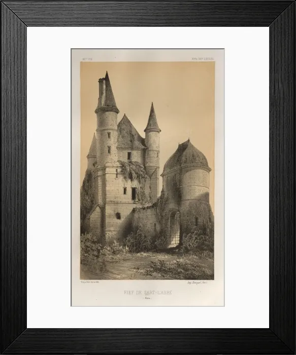 Framed Print : Pl. 82, Fief de Sart-lAbbe (Aisne), 1860. Creator: Victor Petit (French, 1817-1874) Framed Print : Pl. 82, Fief de Sart-lAbbe (Aisne), 1860. Creator: Victor Petit (French, 1817-1874)