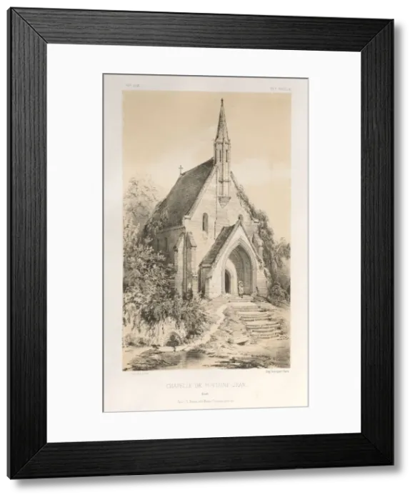 Framed Print : Pl. 22, Chapelle de Fontaine-Jean (Loiret), published 1860. Creator: Victor Petit (French Framed Print : Pl. 22, Chapelle de Fontaine-Jean (Loiret), published 1860. Creator: Victor Petit (French