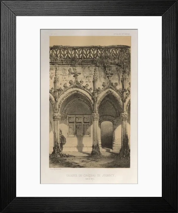 Framed Print : Pl. 41, Galerie Du Chateau De Jouancy (Saone et Loire), 1860. Creator: Victor Petit Framed Print : Pl. 41, Galerie Du Chateau De Jouancy (Saone et Loire), 1860. Creator: Victor Petit