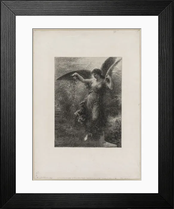Framed Print : A Eugene Delacroix, 1890. Creator: Henri Fantin-Latour (French, 1836-1904) Framed Print : A Eugene Delacroix, 1890. Creator: Henri Fantin-Latour (French, 1836-1904)