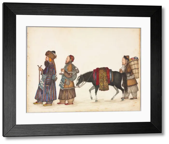 Framed Print : A Family of Tartars, c. 1885. Creator: Unknown Framed Print : A Family of Tartars, c. 1885. Creator: Unknown