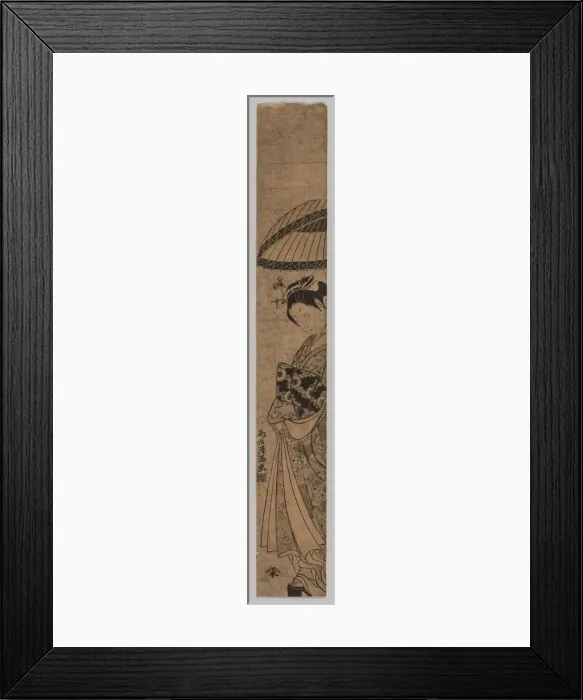 Framed Print : A Beautiful Woman, 1735-1785. Creator: Torii Kiyomitsu (Japanese, 1735-1785) Framed Print : A Beautiful Woman, 1735-1785. Creator: Torii Kiyomitsu (Japanese, 1735-1785)