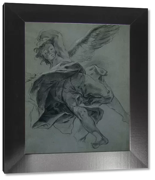 A Flying Angel (recto), 1723-1727. Creator: Giovanni Battista Piazzetta (Italian, 1682-1754)