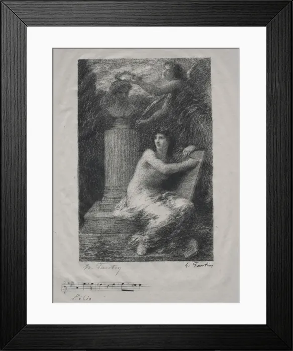 Framed Print : A Berlioz. Creator: Henri Fantin-Latour (French, 1836-1904) Framed Print : A Berlioz. Creator: Henri Fantin-Latour (French, 1836-1904)