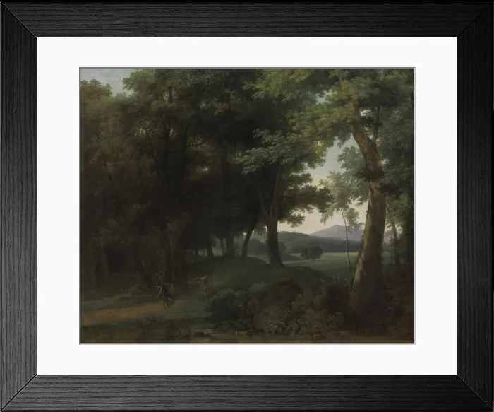 Framed Print : A Forest with Apollo and Daphne, 1810. Creator: Jean-Victor Bertin (French, 1767-1842) Framed Print : A Forest with Apollo and Daphne, 1810. Creator: Jean-Victor Bertin (French, 1767-1842)