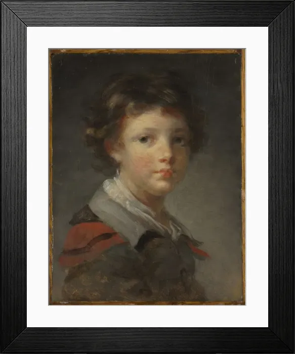 Framed Print : A Boy in a Red-lined Cloak, 1780s. Creator: Jean-Honore Fragonard (French, 1732-1806) Framed Print : A Boy in a Red-lined Cloak, 1780s. Creator: Jean-Honore Fragonard (French, 1732-1806)