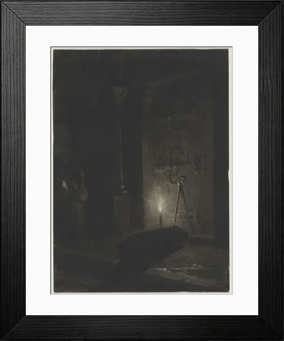 Framed Print : A Funeral, c. mid-1870s-early 1880s. Creator: Jean-Paul Laurens (French, 1838-1921) Framed Print : A Funeral, c. mid-1870s-early 1880s. Creator: Jean-Paul Laurens (French, 1838-1921)