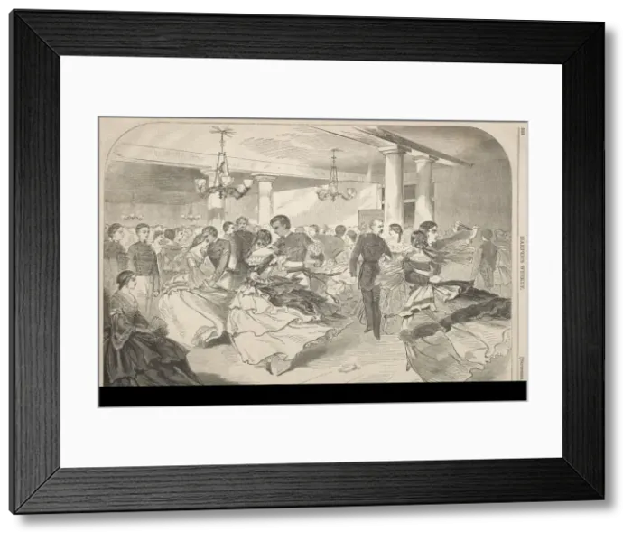 Framed Print : A Cadet Hop at West Point, 1859. Creator: Winslow Homer (American, 1836-1910)