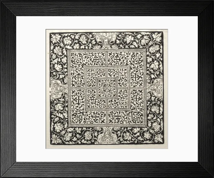 Framed Print : A gaming board. Creator: Peter Flotner (German, 1485-1546) Framed Print : A gaming board. Creator: Peter Flotner (German, 1485-1546)