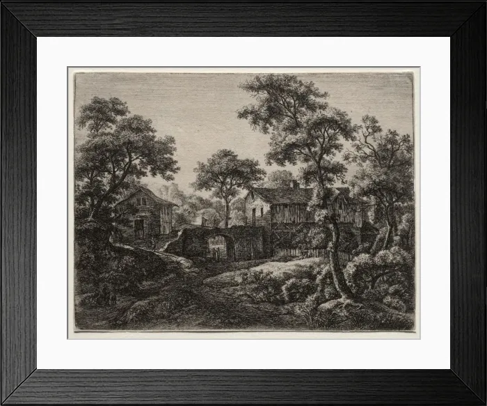 Framed Print : A Gateway. Creator: Anthonie Waterloo (Dutch, 1609  /  10-1690)