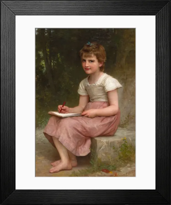 Framed Print : A Calling, 1896. Creator: William Adolphe Bouguereau (French, 1825-1905) Framed Print : A Calling, 1896. Creator: William Adolphe Bouguereau (French, 1825-1905)