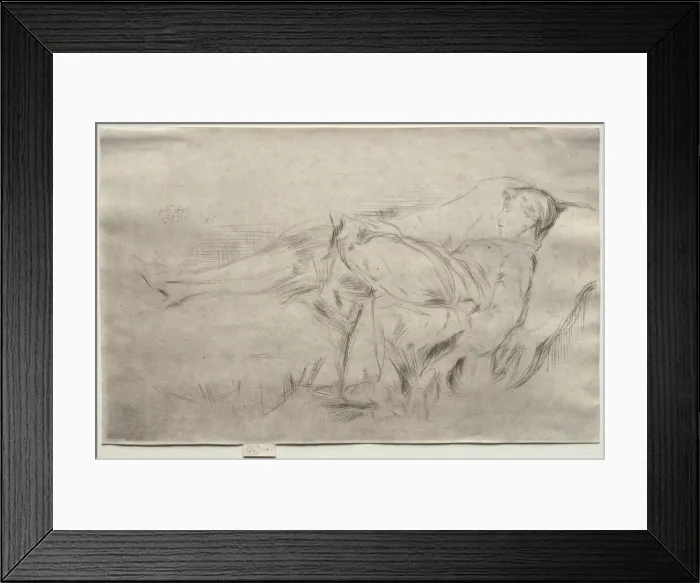 Framed Print : A Child on a Couch, No. 2. Creator: James McNeill Whistler (American, 1834-1903) Framed Print : A Child on a Couch, No. 2. Creator: James McNeill Whistler (American, 1834-1903)